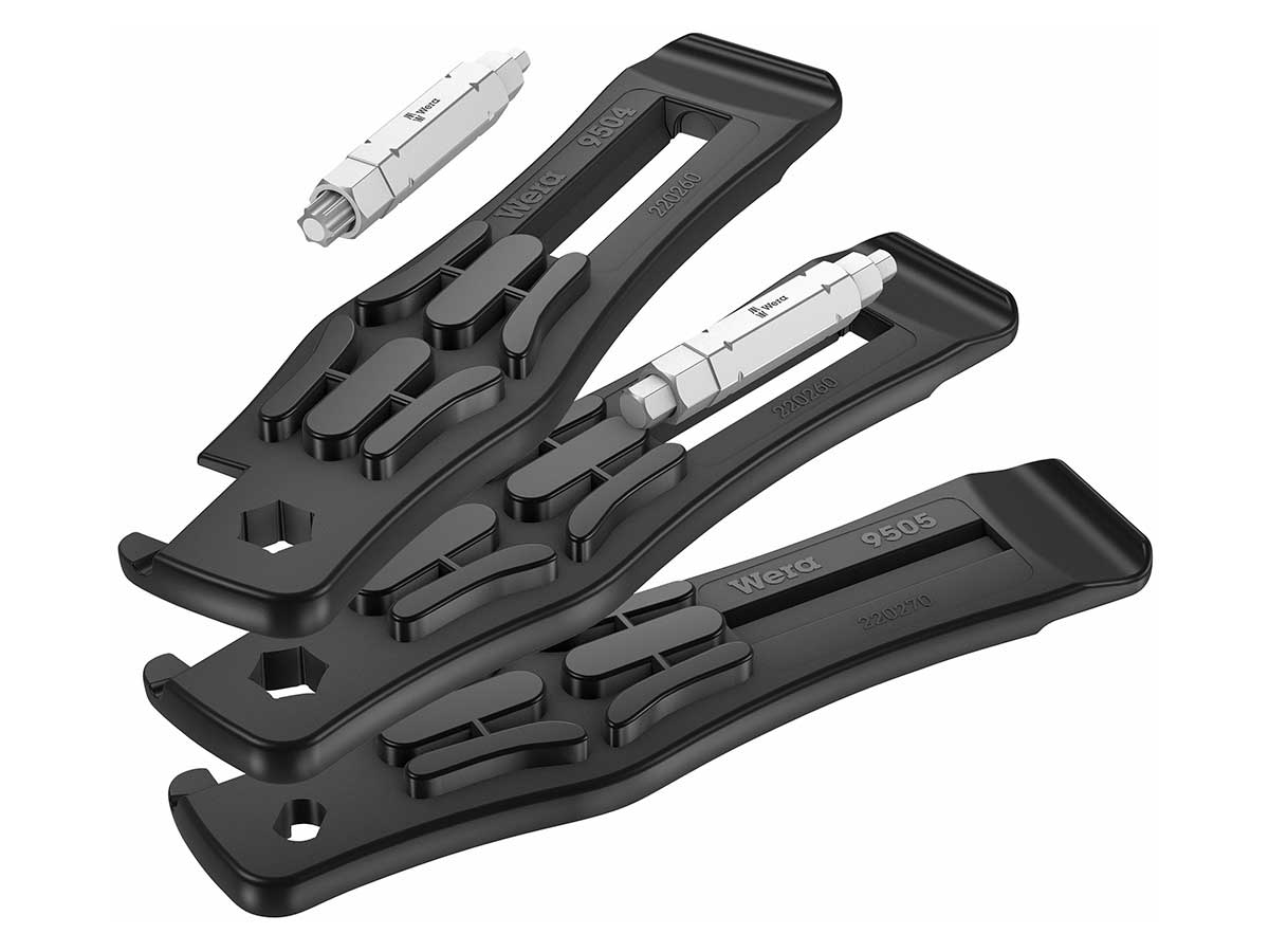 Wera Bicycle Set 15 - Herramienta Multifunción para Bicicleta con Desmontables de Neumáticos - 05004182001