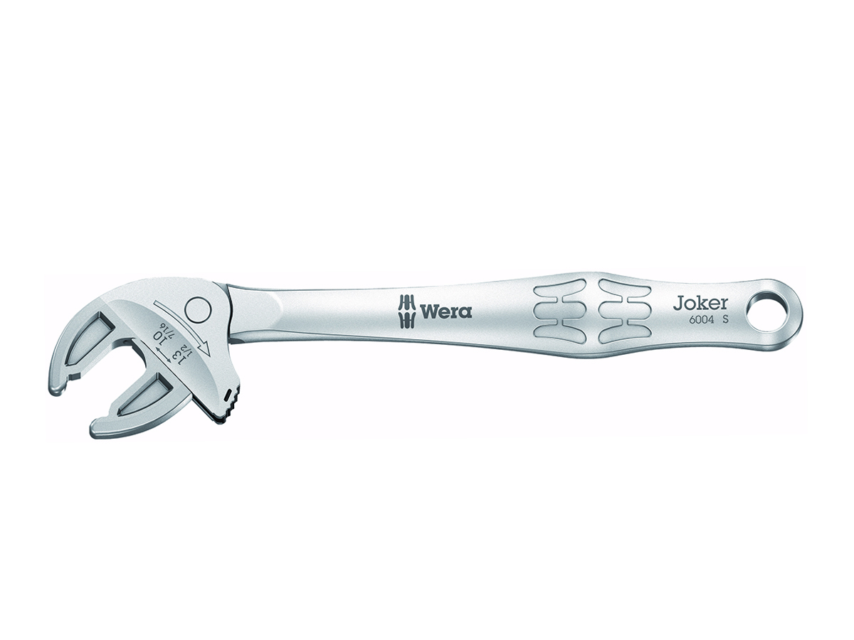 Wera 6004 Joker S - Clé à fourche à réglage automatique, 10-13 x 7/16-1/2” x 154 mm - 05020100001