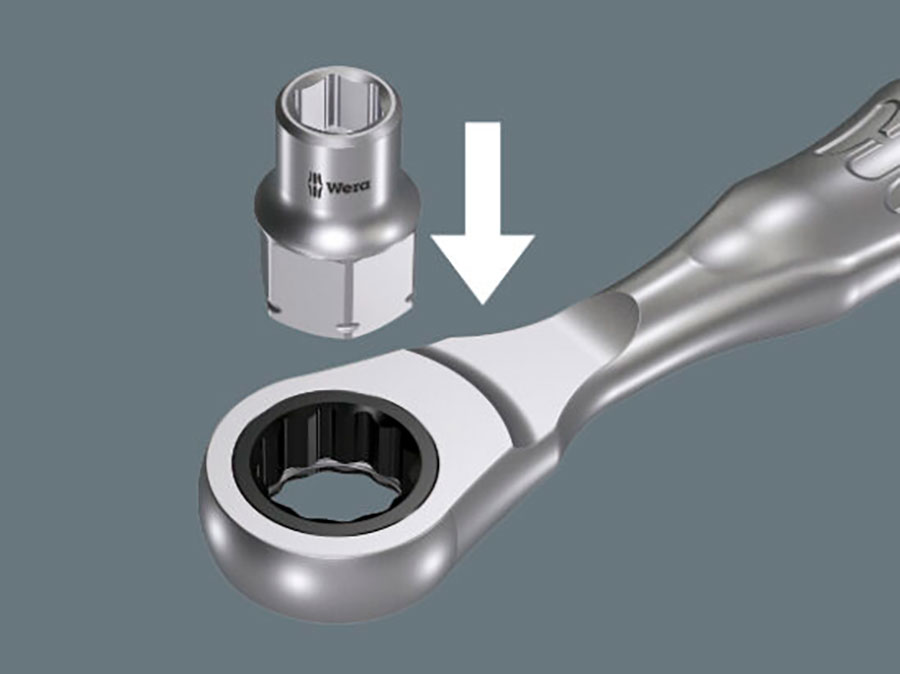 Wera 8005 Zyklop Mini 2 -  ¼” Ratchet Handle - 05003660001