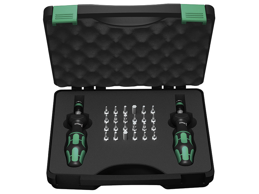 Wera Safe-Torque A 2 Set 1, 1/4\ hex, 2-12 Nm, 23‑piece - Llave  Dinamométrica. con Vasos en caja textil - 05075832001