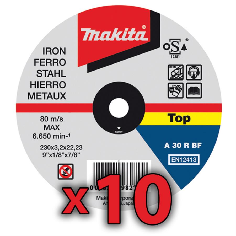 Makita GA9020RKD - Meuleuse 230 mm avec Coffret - 2200 W + 1 Disque de Coupe Fraisage + 20 Disques de Coupe Métal