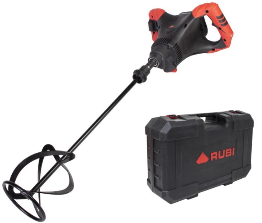 Rubi RUBIMIX-9 POWER MAX - Mezclador Eléctrico Polivalente (Adhesivos, Cemento, etc.) - 2100 W - Con Maletín - 26981