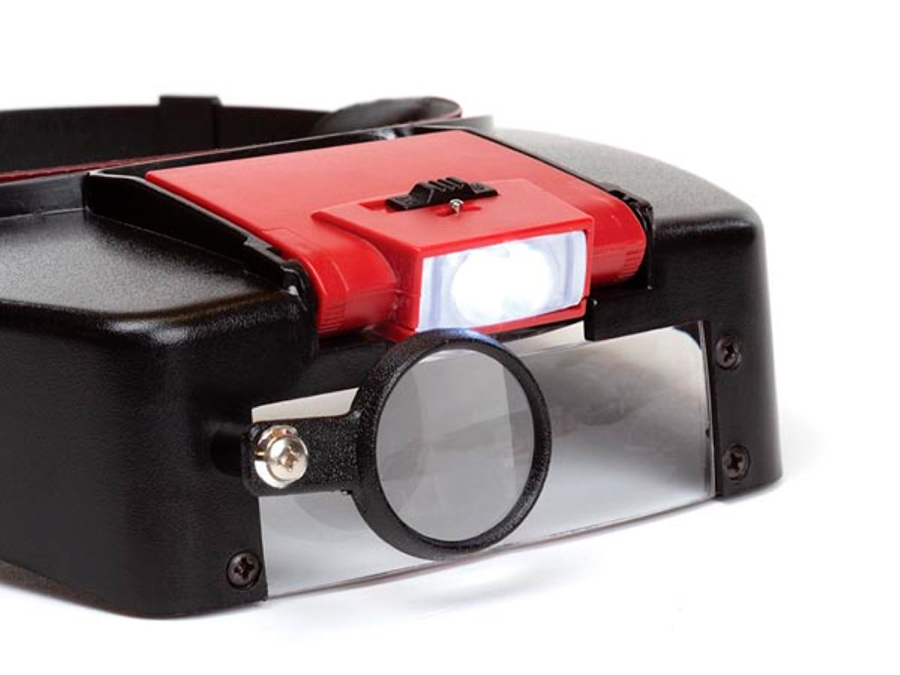 Velleman - Loupe frontale, avec éclairage LED, grossissement 1.8x/2.3x/3.3x, avec module d&aposéclairage réglable - VTMG13N