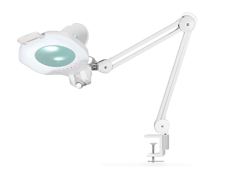 Lupa de Mesa com Luz e Suporte - 5 e 20 dioptrias - luz tripla 