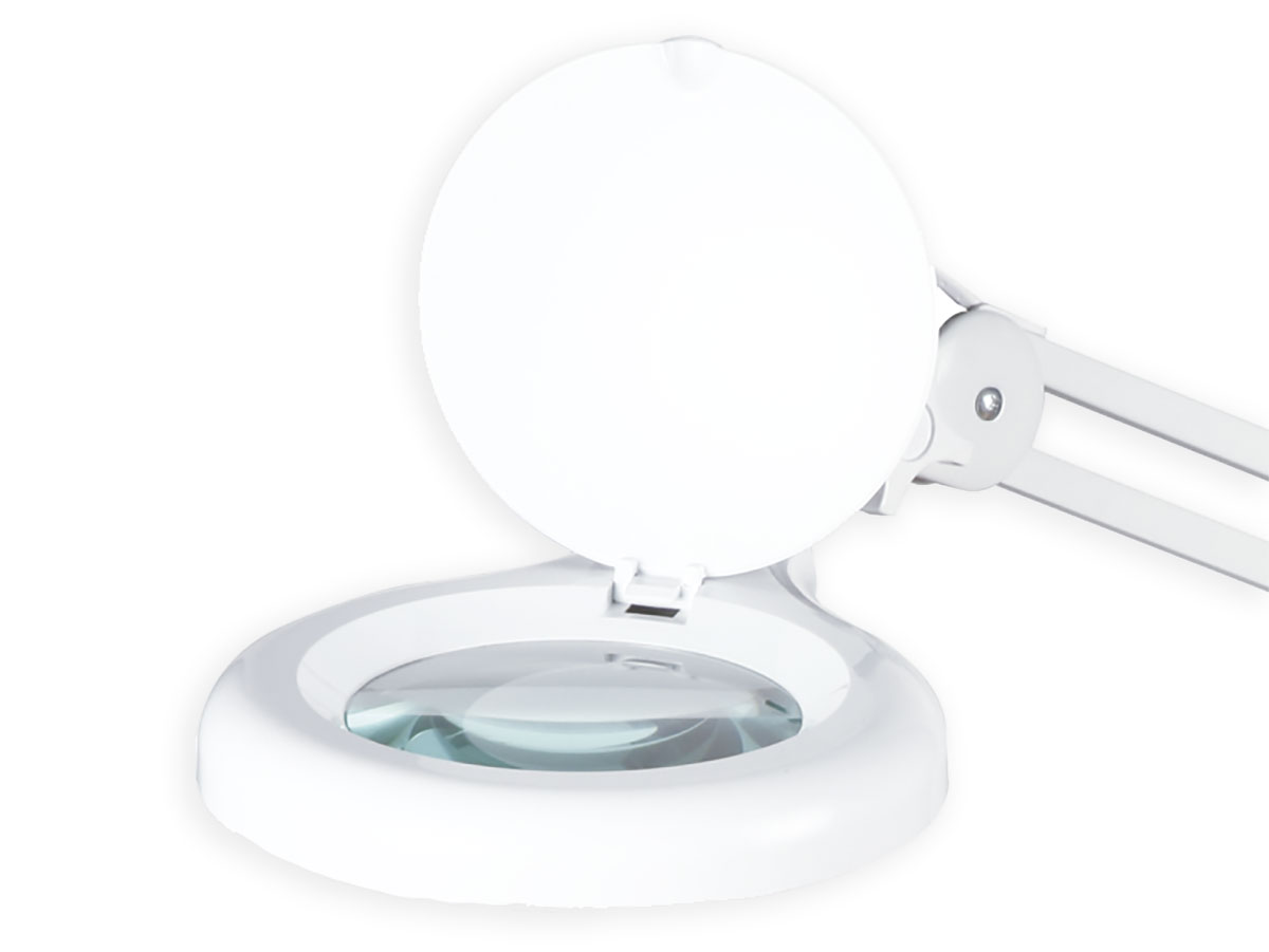 Table Top Magnifier with Light and Clamp - 60 Leds