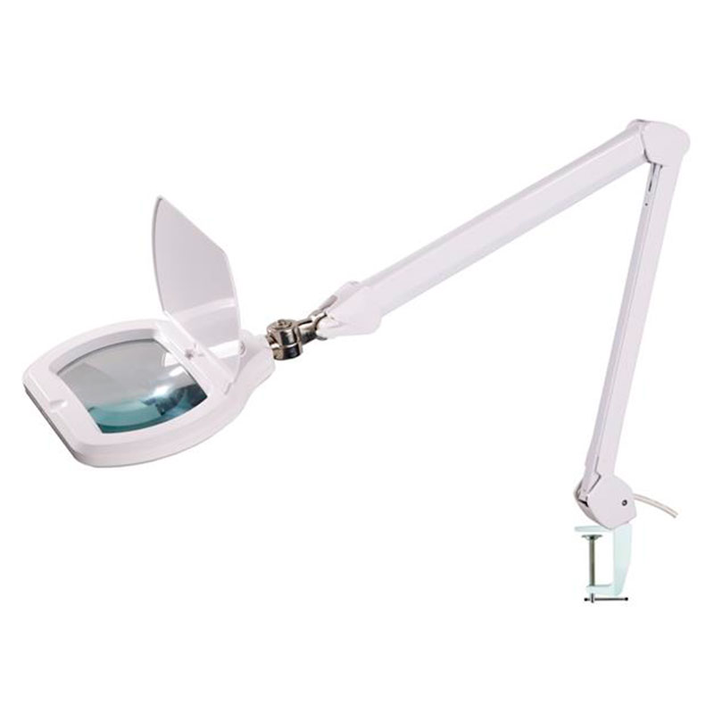 Table Top Magnifier with light and clamp - 3 dioptres - LEDs