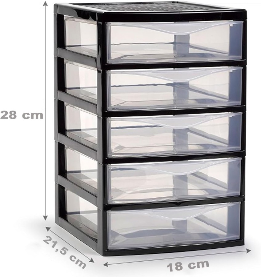 Organizador 5 gavetas - 280 x 180 x 215 mm