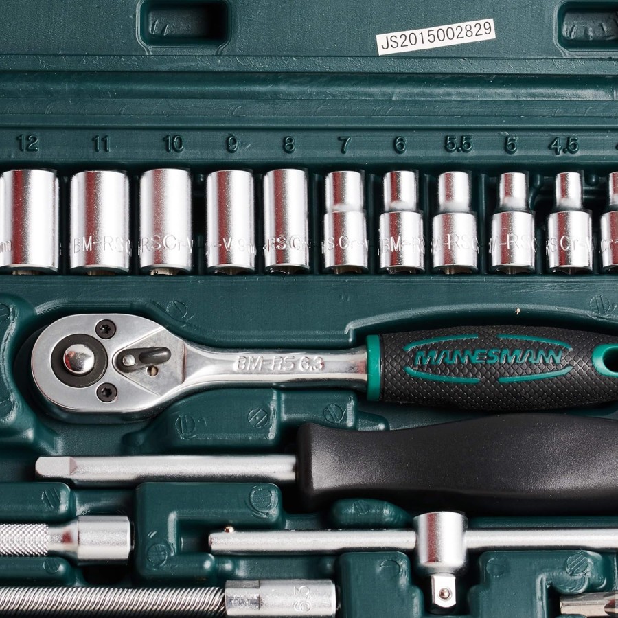 Mannesmann M2040 - Jeu de clés à douille 1/4 pouce - 46 pièces