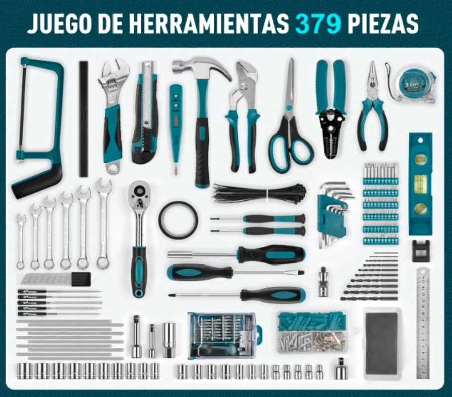 Various tool case - 379 pieces