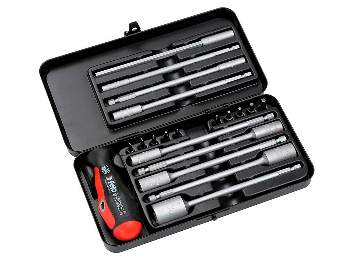 Felo 060 Smart 20–Piece Engineer - 20 Piece Tool Case with T-Handle and Straight - 060 920 06