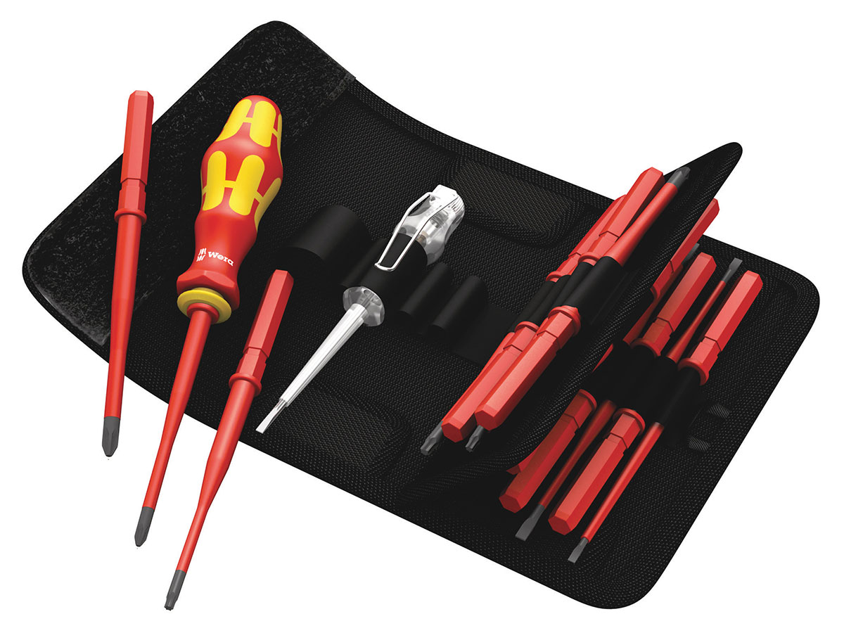 Wera Kraftform Kompakt VDE 16 extra slim 1 - Jeu d'embouts avec lames interch. extra slim - 05003484001