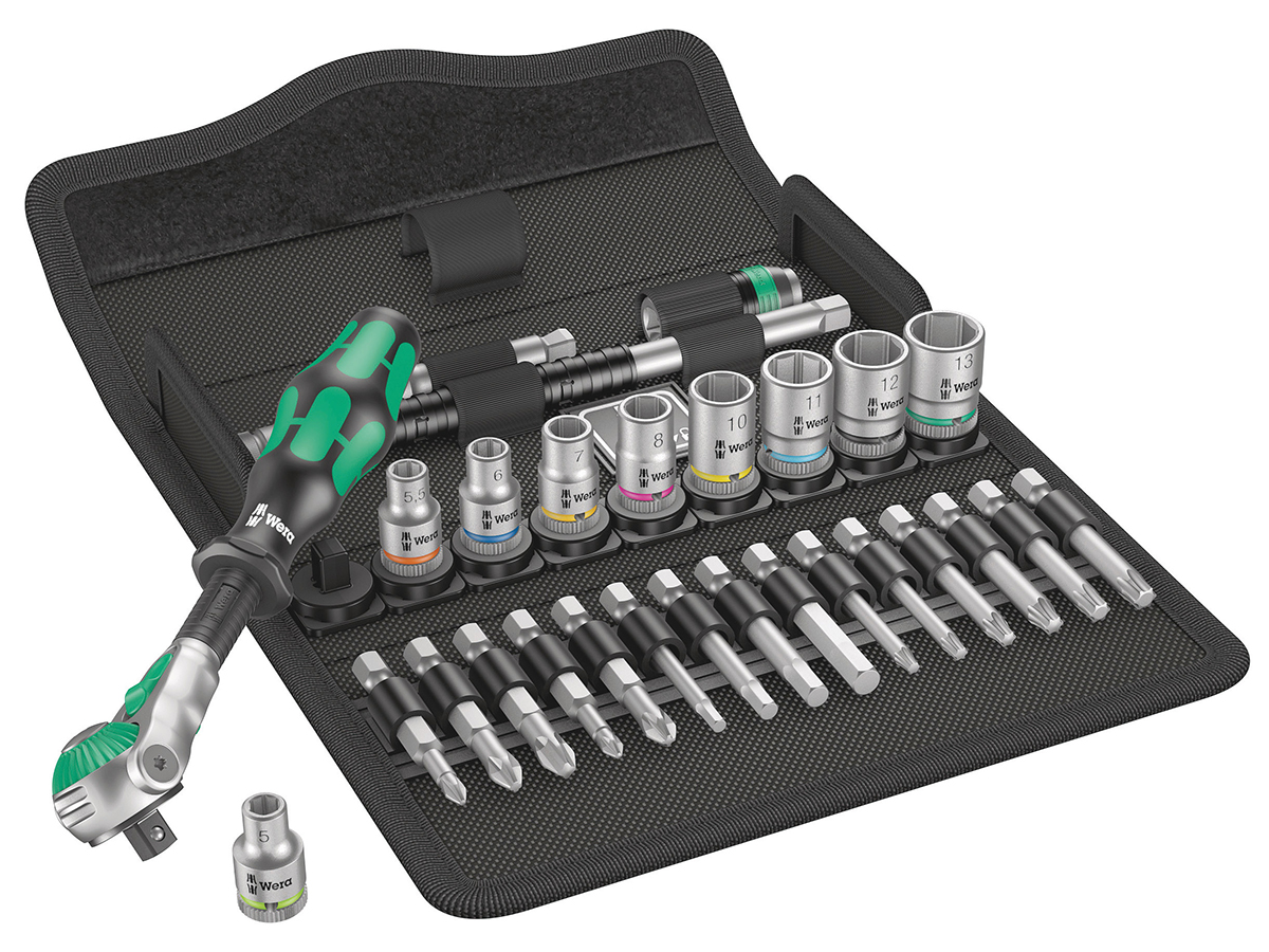 Wera 8100 SA 6 Zyklop Speed - Cuadradillo de 1/4”, métrico - 05004016001