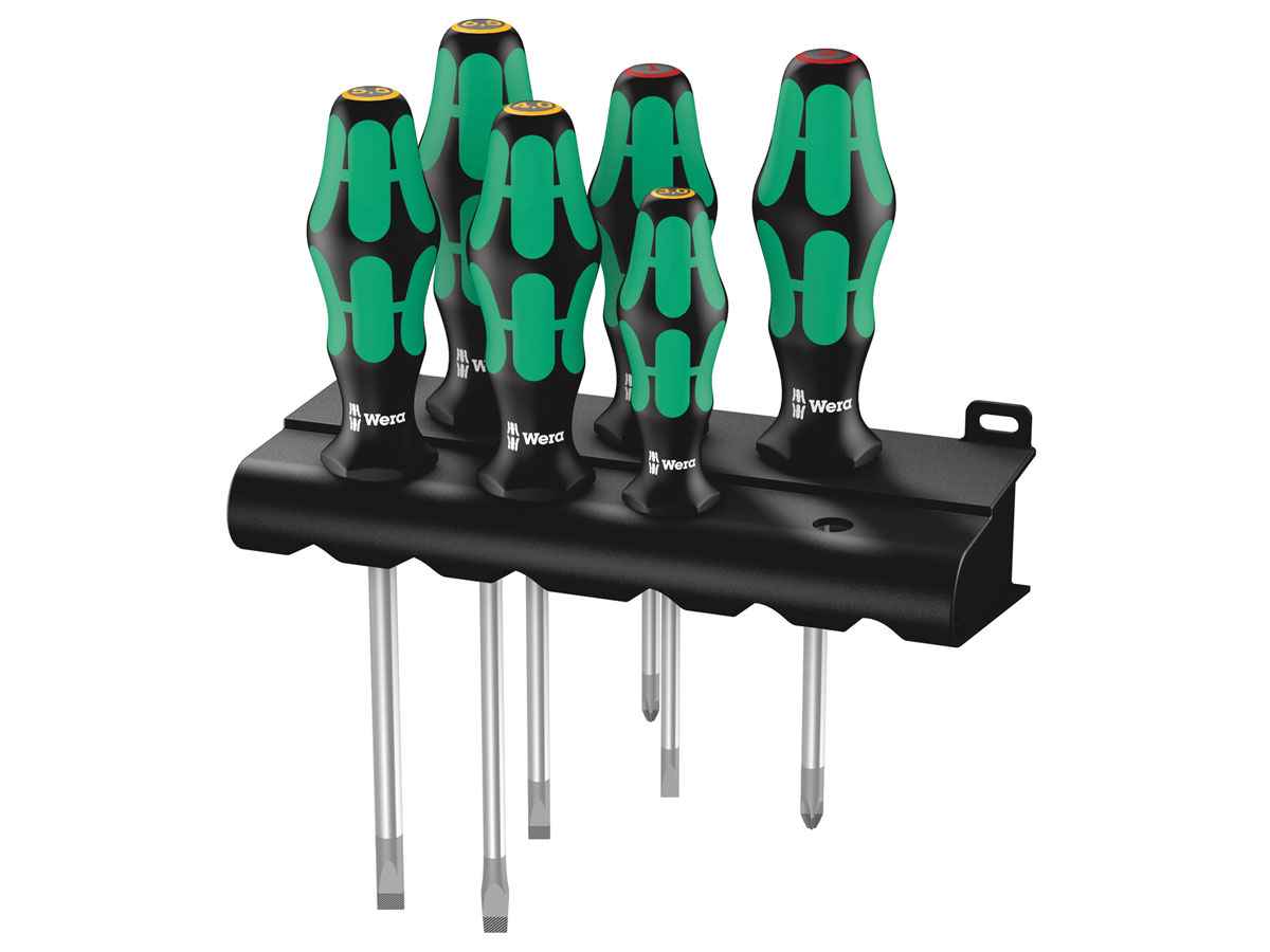 Wera 334/6 - Jeu de tournevis Kraftform Plus Lasertip + Rack - 05105650001