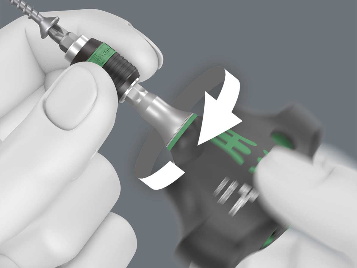 Wera Kraftform Kompakt 400 RA Set 1 - T-shaped ratchet bit case - 05023471001
