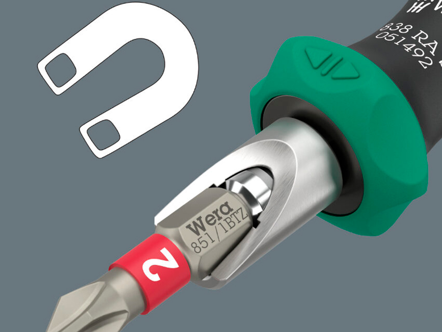 Wera Kraftform Kompakt 838 RA S Set 1, 14 piezas - Ratchet screwdriver with 14 pieces in foldable bag - 05051060001