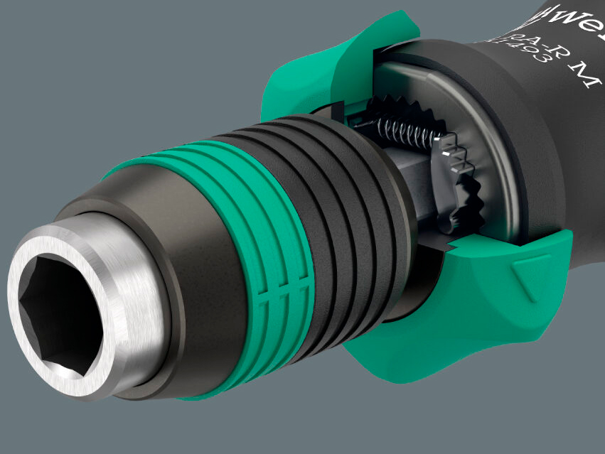 Wera Kraftform Kompakt with Ratchet Function - 15 Piece Tool Set with Ratchet Bit Holder - 05051061001