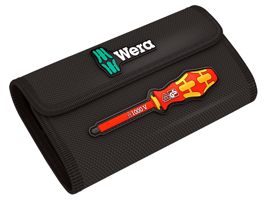 Wera Kraftform Kompakt VDE 17 RA 1 - Étui à embouts avec cliquet et isolation VDE - 05006618001