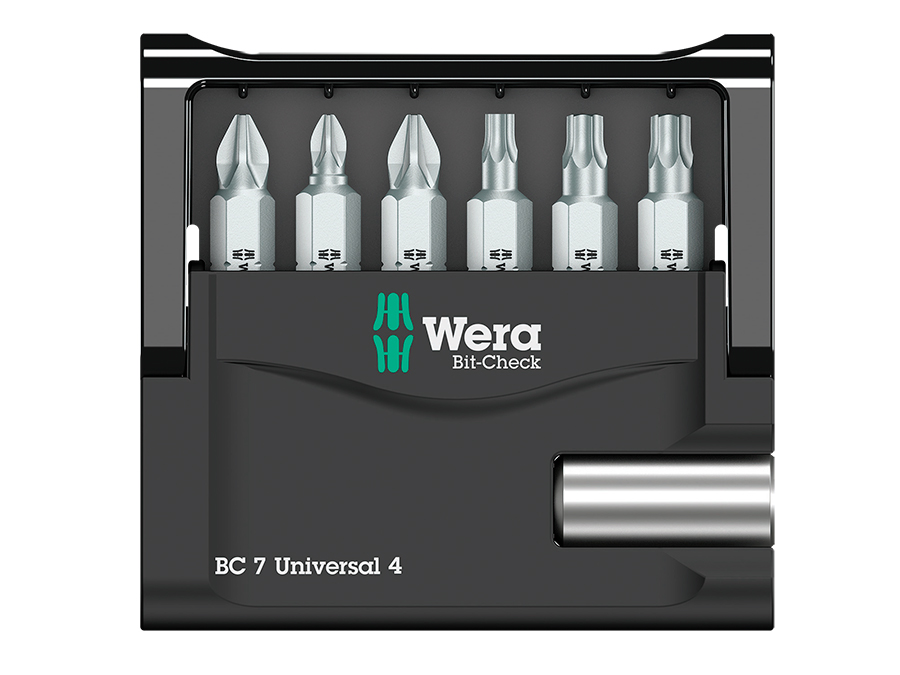 Wera Bit-Check 7 Universal 4 - 7 Piece Bit Set - 05135810001