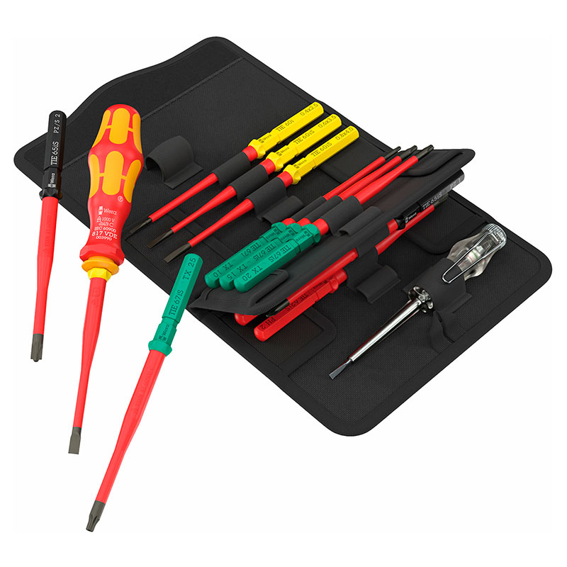 Wera Kraftform Kompakt VDE 16 extra slim 1 Tool Finder, - Estojo de ferramentas de 16 peças - 05006608001
