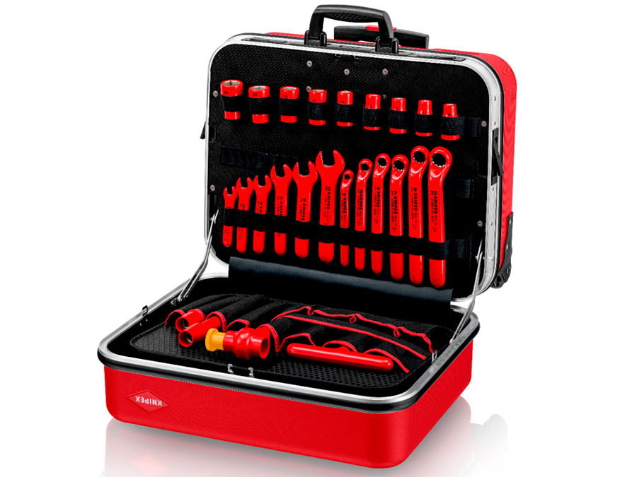 Knipex BIG Twin Move RED - Suitcase with Tools for Electrical Use - 98 99 15