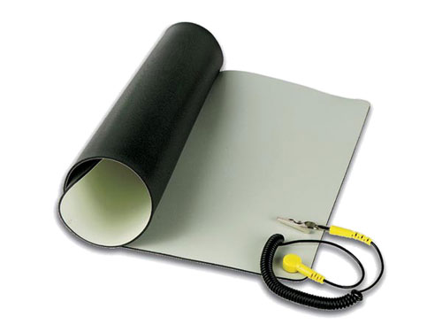 Alfombrilla Antiestática con Cable de Puesta a Tierra - 300 X 550 mm - AS13