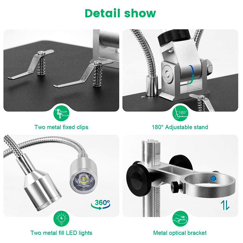Andonstar AD208 - Microscope numérique avec écran 8,5” pour électronique PCB