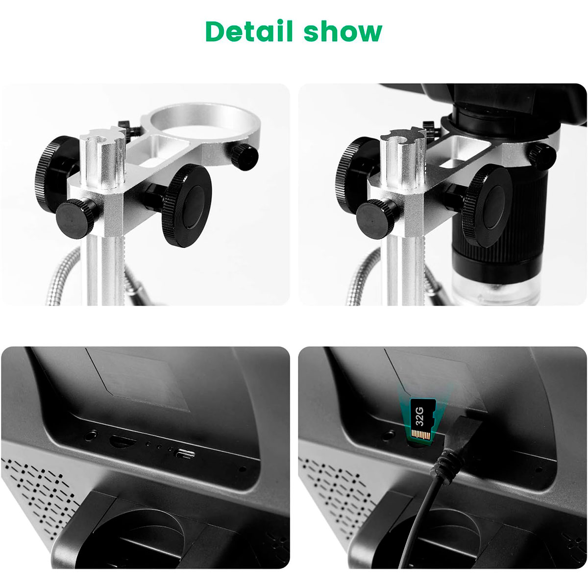 Andonstar AD208 - Microscope numérique avec écran 8,5” pour électronique PCB