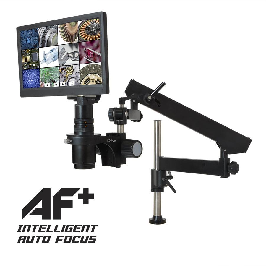 O.C.White Co. TKSS-AF-FA - Microscópio Digital com Foco Automático Inteligente Super-Scope AF+ – Base de Braço Articulado