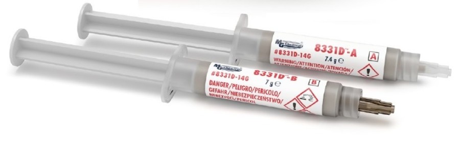 MG Chemicals 8331D-14G - Adhésif époxy bi-composant en pâte conductrice d'argent