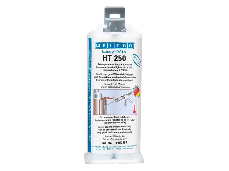 Weicon Easy-Mix HT 250 - High Temperature Epoxy Resin - 50 ml - 10650855-36