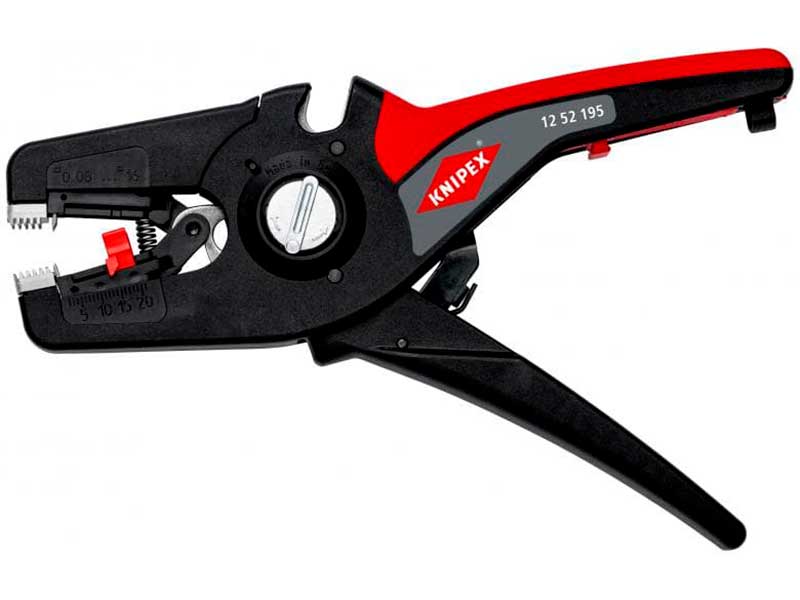 Knipex PreciStrip 16 - Self-Adjusting Front Wire Stripper - 0.08 - 16.0 mm² - 12 52 195