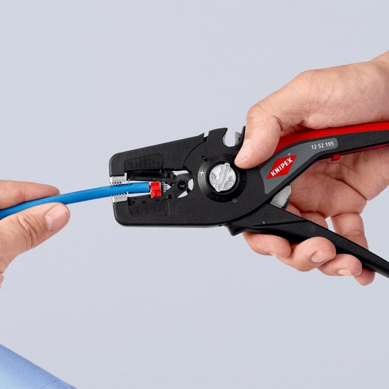 Knipex PreciStrip 16 - Self-Adjusting Front Wire Stripper - 0.08 - 16.0 mm² - 12 52 195