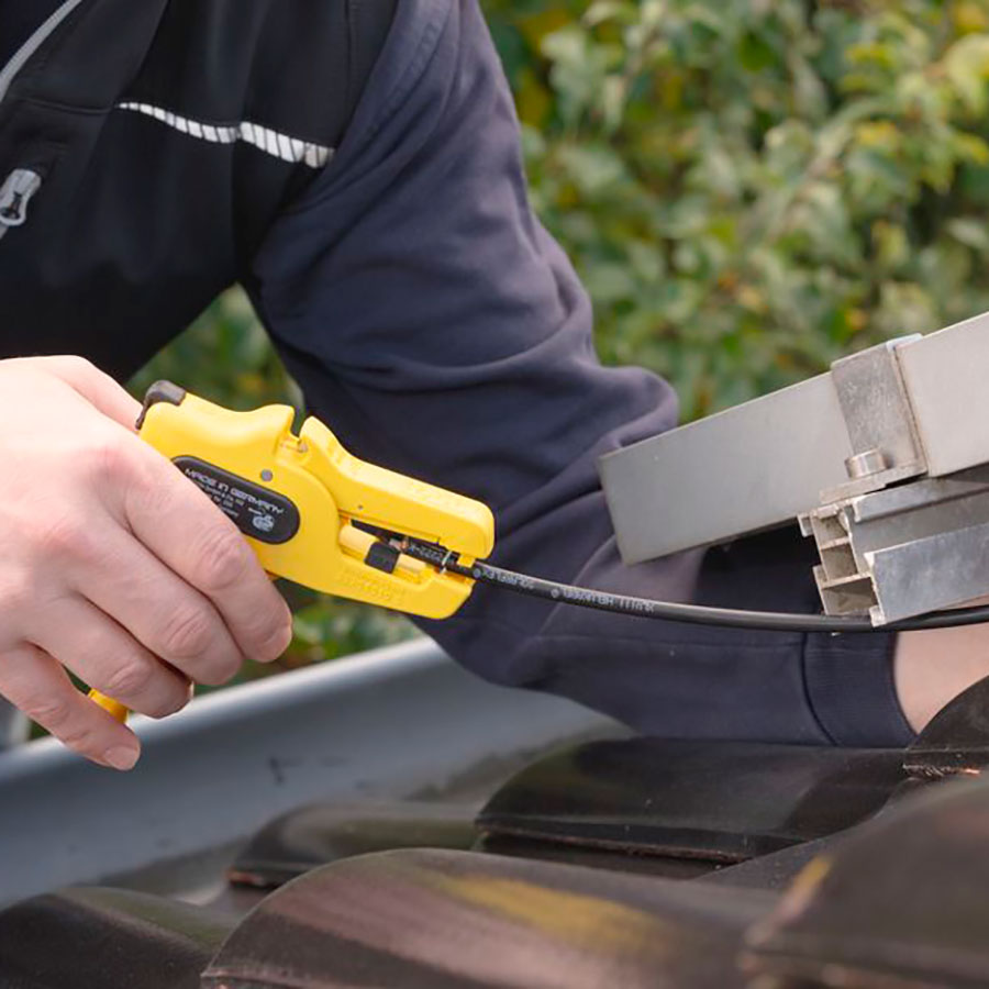 Weicon Wire Stripper No. 5 Solar Pro - Pince à dénuder automatique avant pour câble solaire 1,5-10 mm² (16 - 8 AWG) - 51100112