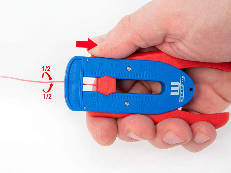 Weicon Precision Wire Stripper S - Pelacables Frontal -  0.12 mm – 0.8 mm (36-20 AWG) - 51000002
