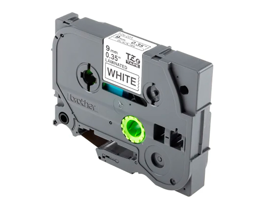 Brother TZe-221 - Cinta cassette laminada 9 mm negro sobre blanco - TZE221