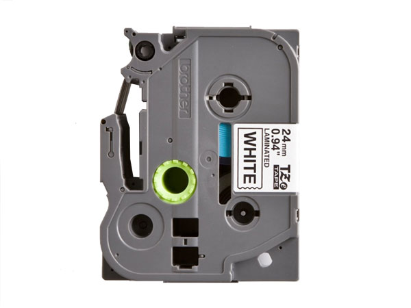 Brother TZe-251 - Cinta Laminada Estándar, 24 mm, Color Negro sobre Blanco - TZE251