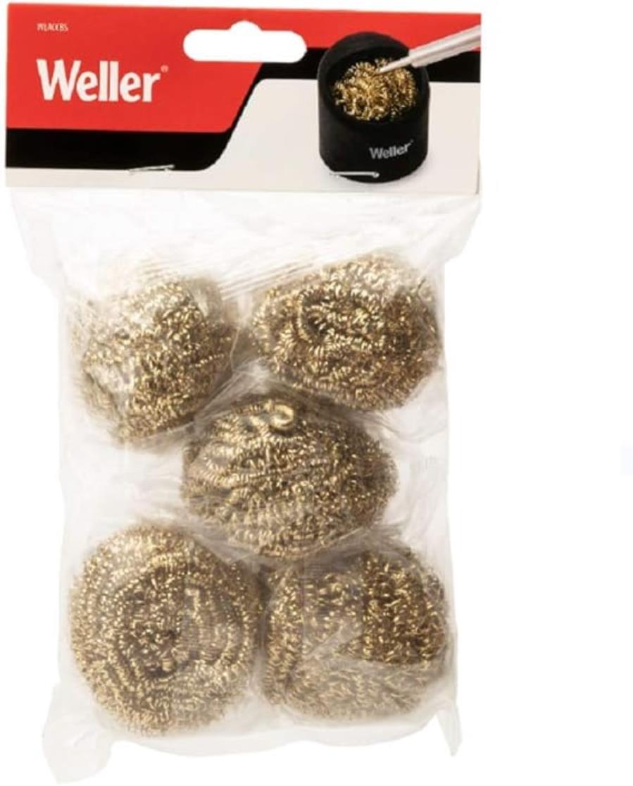 Weller WLACCBS-02 - Metal Brass Wool Tip Wire Sponge Cleaner - 5 pcs