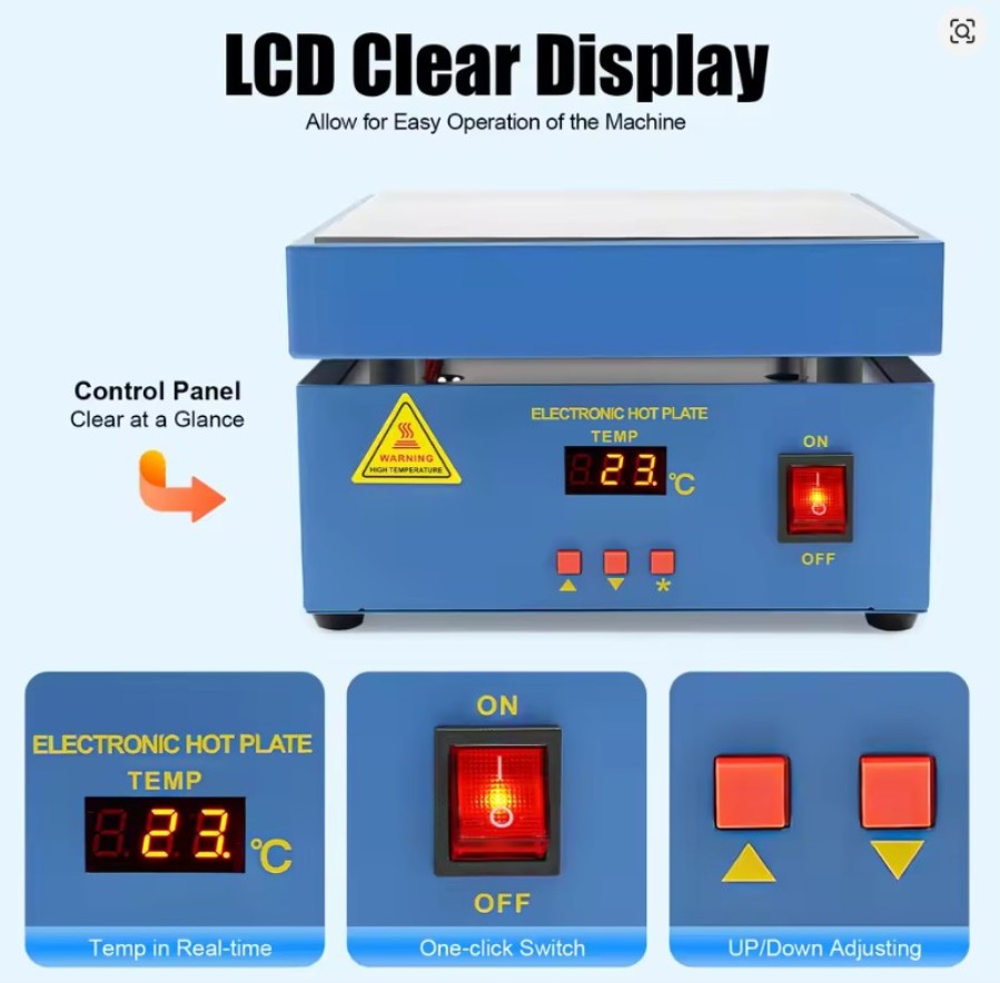 Estación calefactora 50 a 400°C para REWORK SMD - 800 W