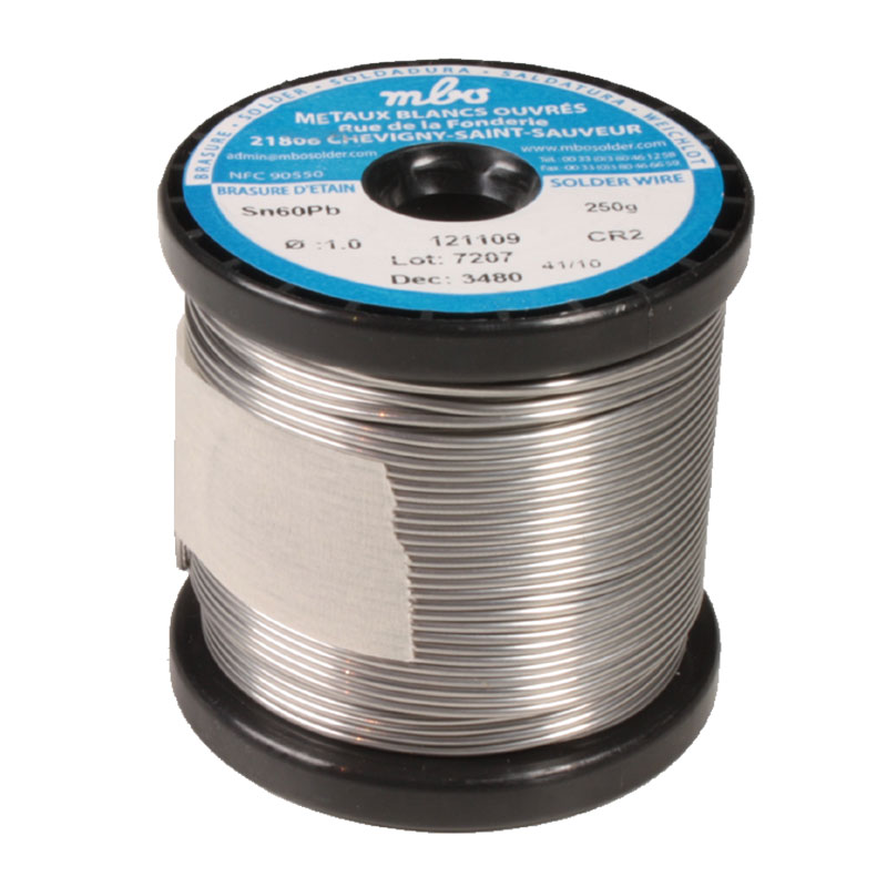 mbo - Soudure d'Étain 60%Sn 40%Pb, 1 mm 250 g - 007221