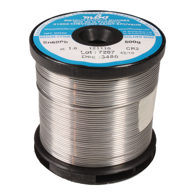 mbo - Estaño para soldar 60%Sn 40%Pb, 1 mm 500 g - 121110