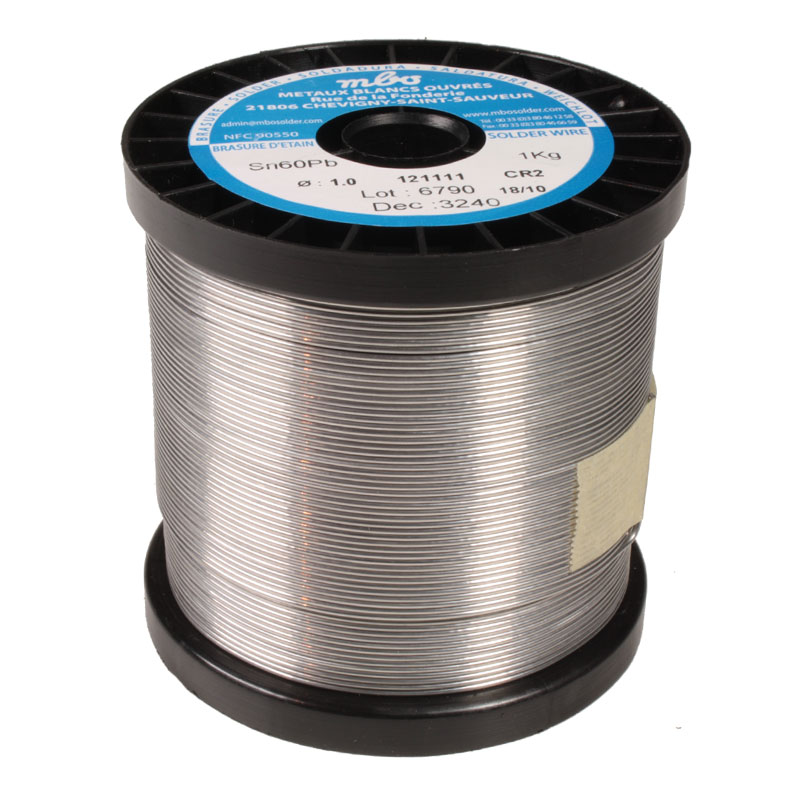 mbo - Estaño para soldar 60%Sn 40%Pb, 1 mm 1 Kg  - 007222