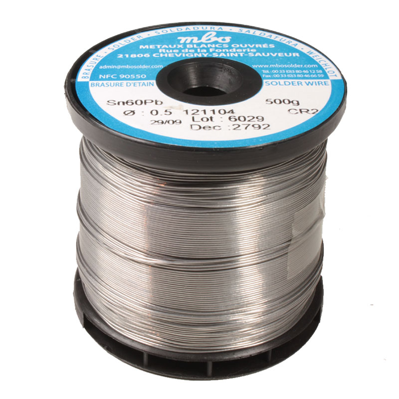 mbo - Estaño para soldar 60%Sn 40%Pb, 0,5 mm 500 g - 121104
