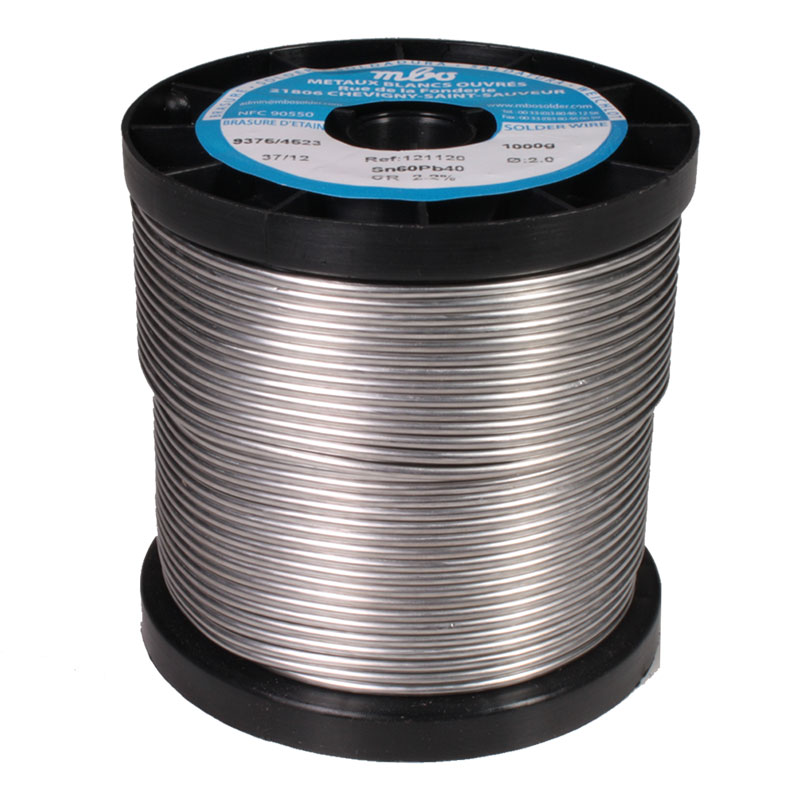 mbo - Estaño para soldar 60%Sn 40%Pb, 2 mm 1 kg - 121120