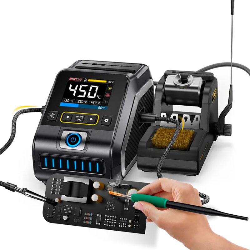 FNIRSi DWS-200 F245 Plus - Estação de soldadura digital de 200 W - Inclui 6 pontas