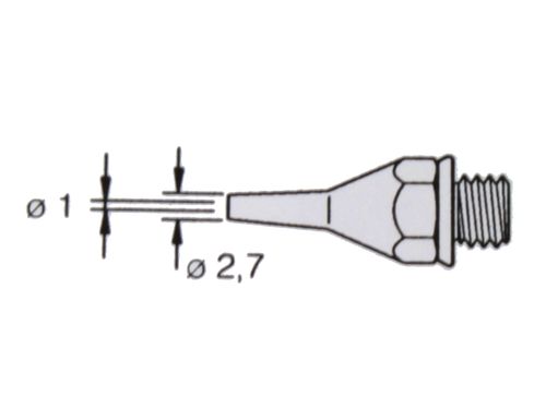 JBC 21DE - Tip for DS 70 W Desoldering Iron - 0320005