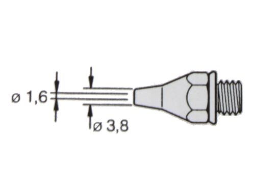 JBC 25DE - Tip for DS 70 W Desoldering Iron - 0320800