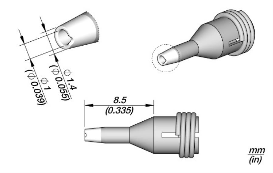 JBC C360013 - Pad Cleaning Tip Ø 1 mm