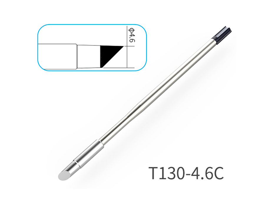 ATTEN T130-4.6C - Heating element for Atten MS-900, GT-6200 and MS.GT-Y130 - Ø 4.6mm Beveled and straight tip  - ACF029618