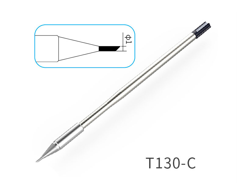 ATTEN T130-C - Cartucho para Atten MS-900, GT-6200 y MS-GT-Y130 - Punta Biselada Recta Ø 1mm - ACF030560