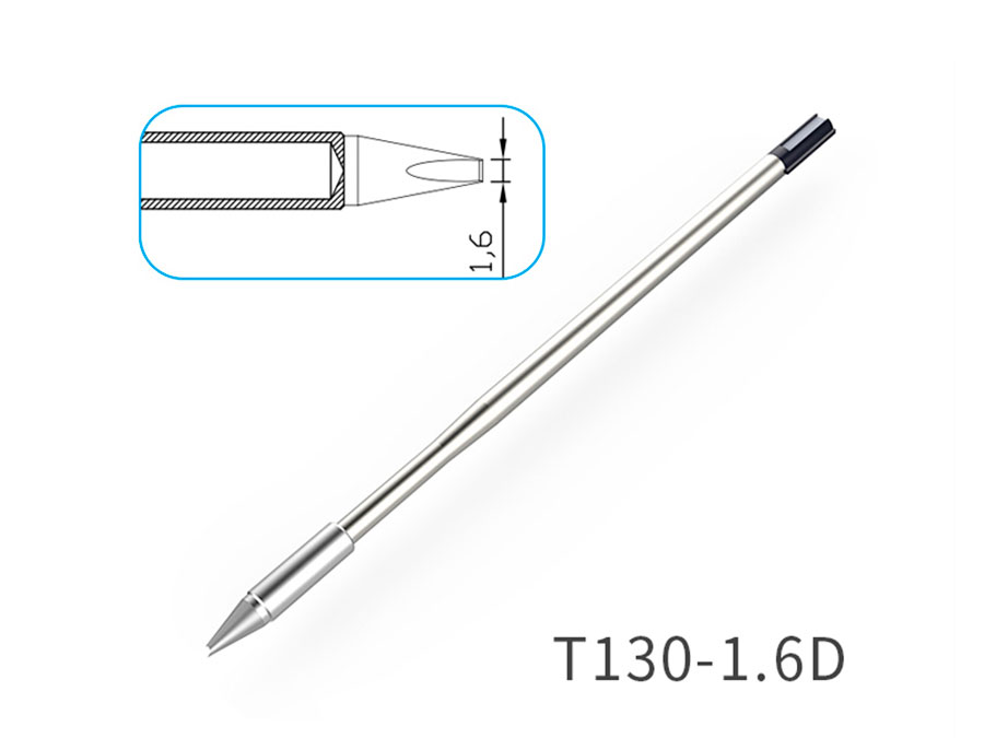 ATTEN T130-1.6D - Heating element for Atten MS-900 and MS-GT-Y130 - 1.6 mm Flat and Straight Tip   - ACF029619
